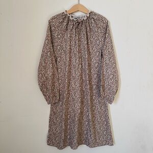 Space Grey Floral Dress